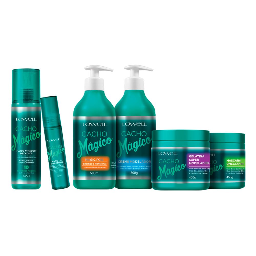 Lowell Magic Poo Cacho Mágico - Shampoo Funcional 500ml 2