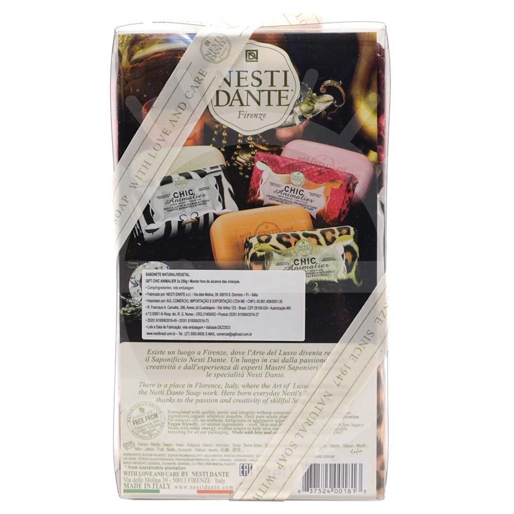 Nesti Dante Chic Animalier - Luxo Extremo Kit - 3 Sabonetes ÚNICO 3