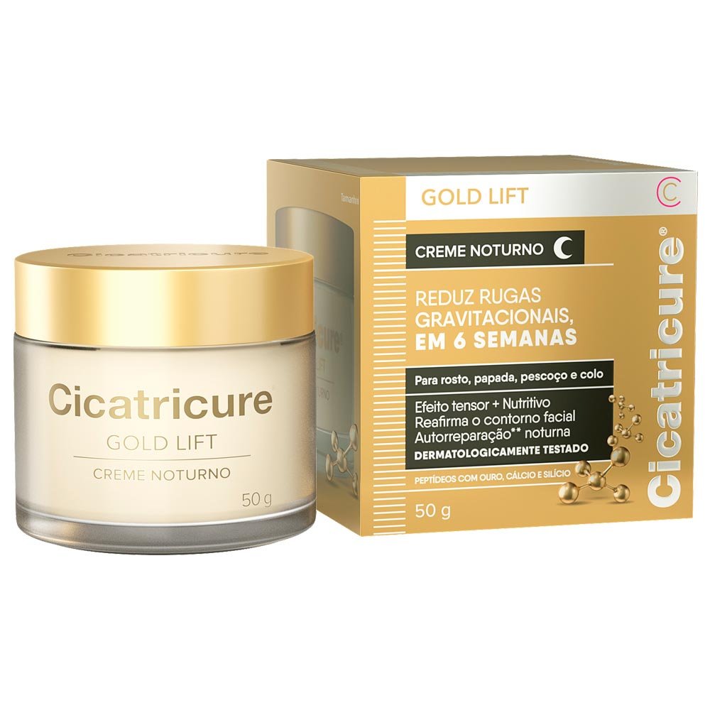 Creme Rejuvenescedor Facial Cicatricure - Gold Lift Noturno 50g 4