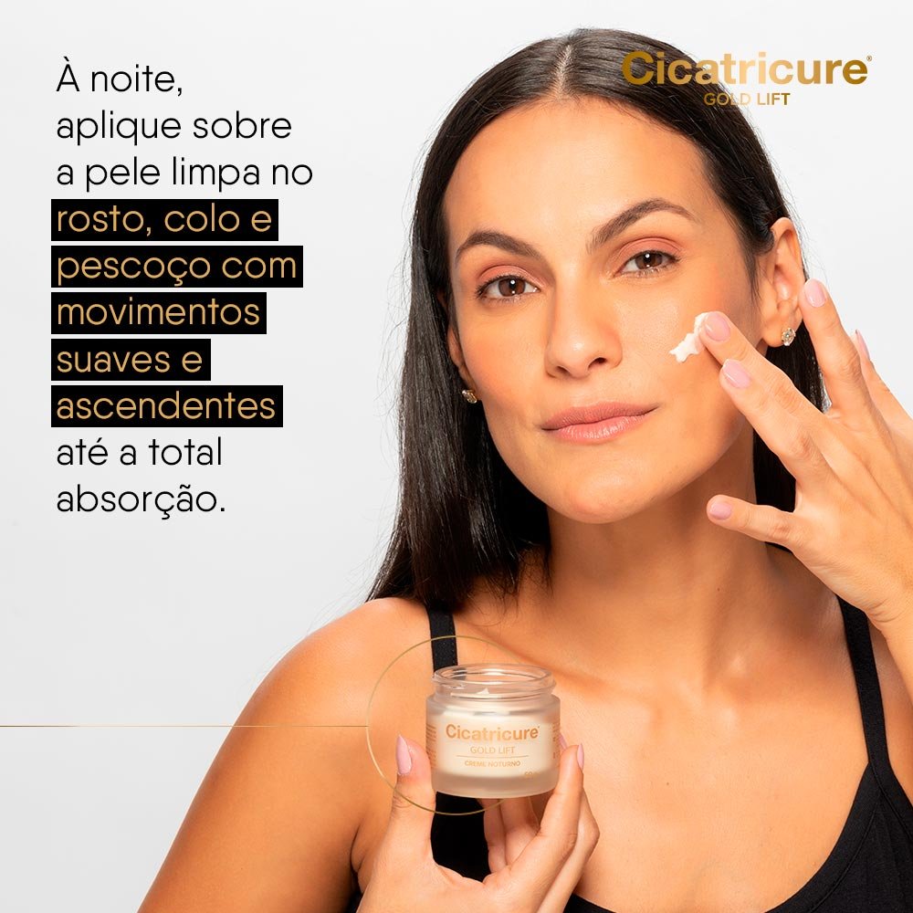 Creme Rejuvenescedor Facial Cicatricure - Gold Lift Noturno 50g 7