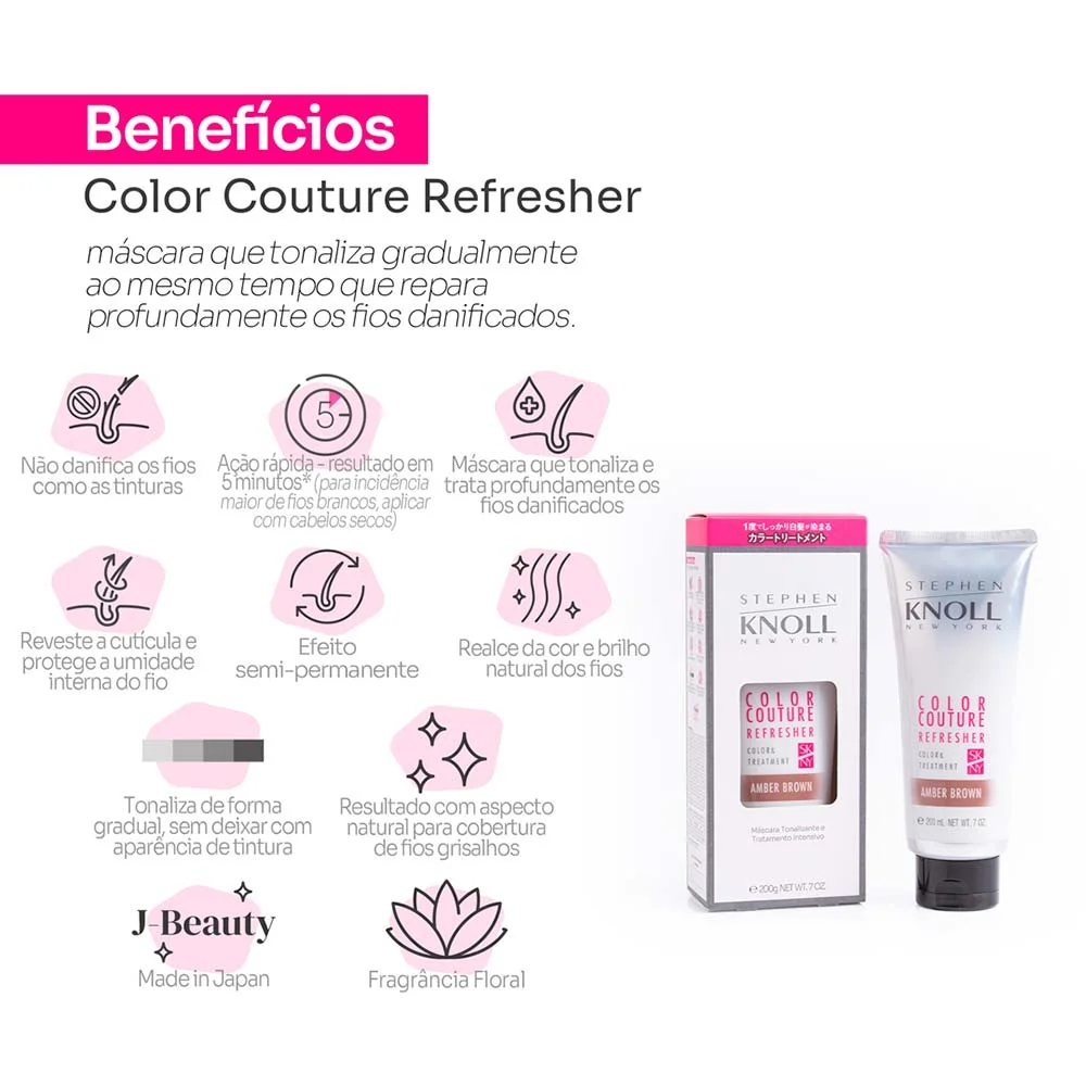 Stephen Knoll Color Couture Refresher Máscara Tonalizante 200g 03 Amber 3