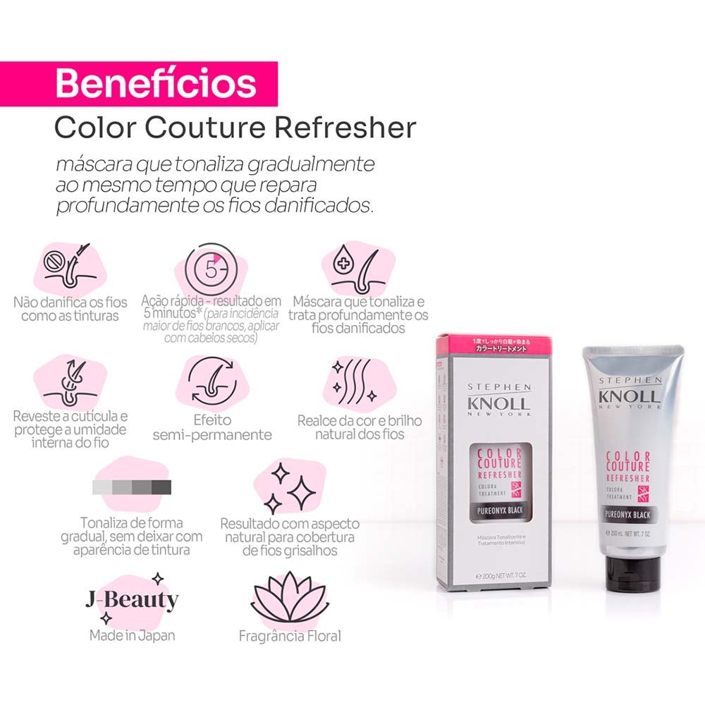 Stephen Knoll Color Couture Refresher Máscara Tonalizante 200g 01 Pureonyx 3