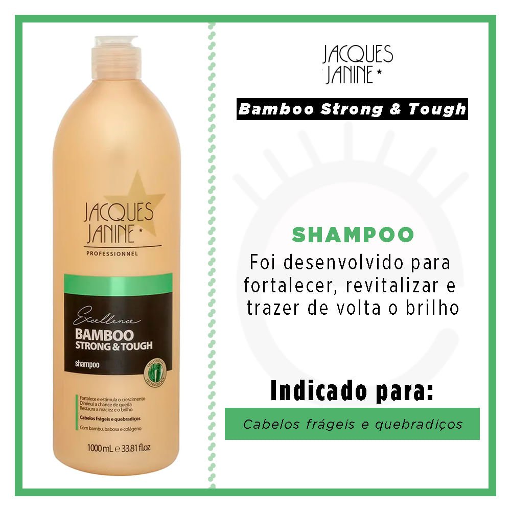 Jacques Janine Bamboo Strong & Tough - Shampoo 1L 2