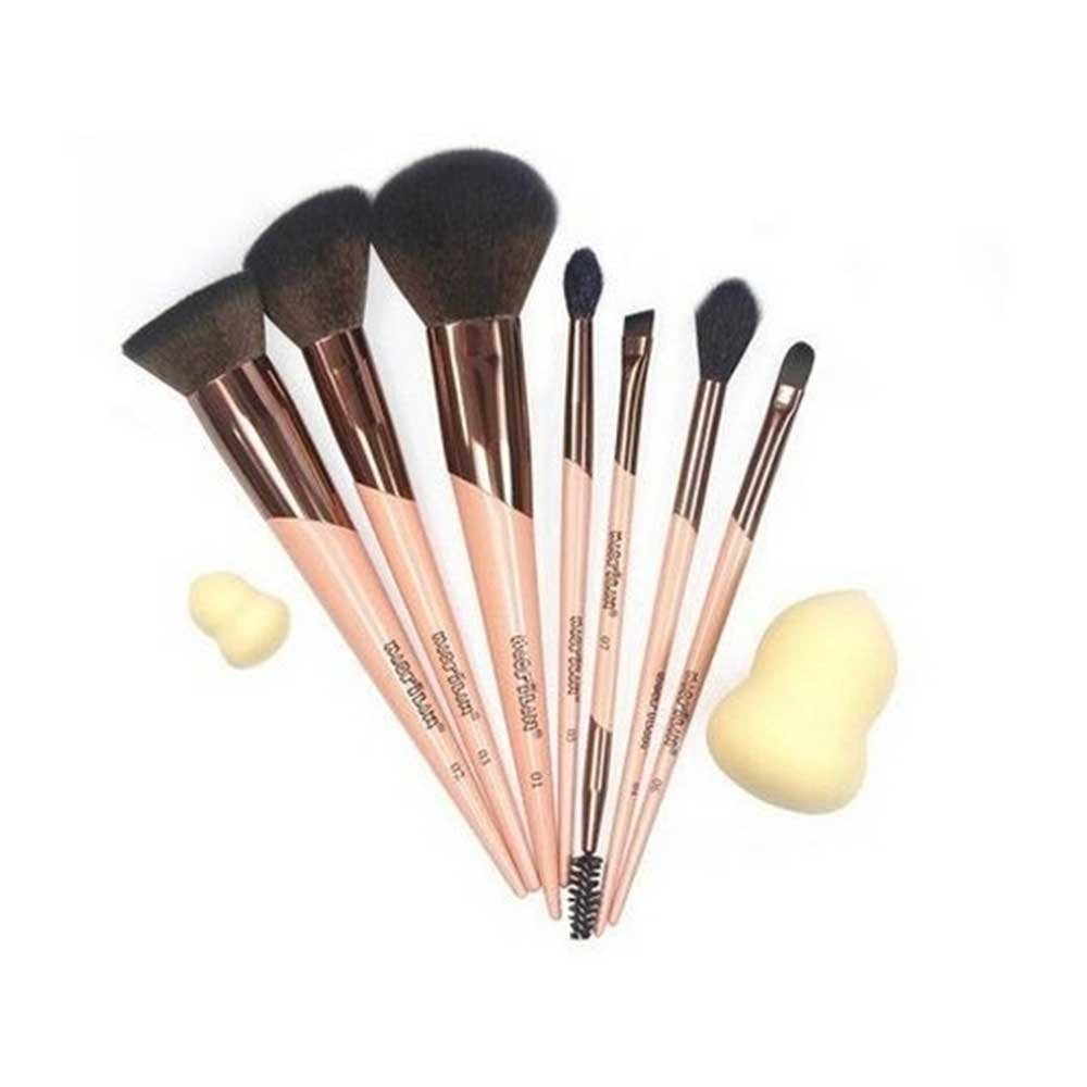 Macrilan ED200 Inspirado em Você Kit - 7 Pincéis de Maquiagem + 2 Esponjas ÚNICO 2