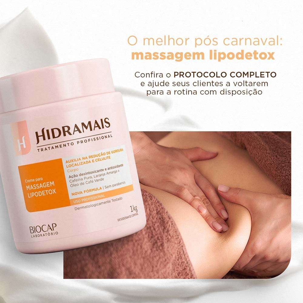 Creme para Massagem Hidramais - Lipodetox 1kg 6