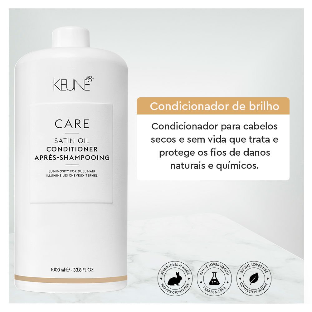 Keune Care Satin Oil Condicionador Tamanho Professional 1L 2