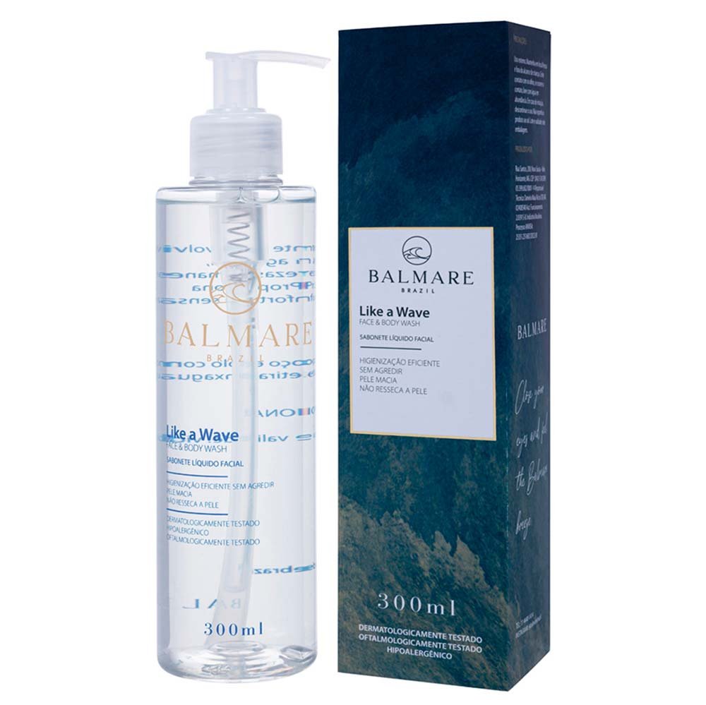 Sabonete Líquido Facial Balmare Like a Wave 300ml 3