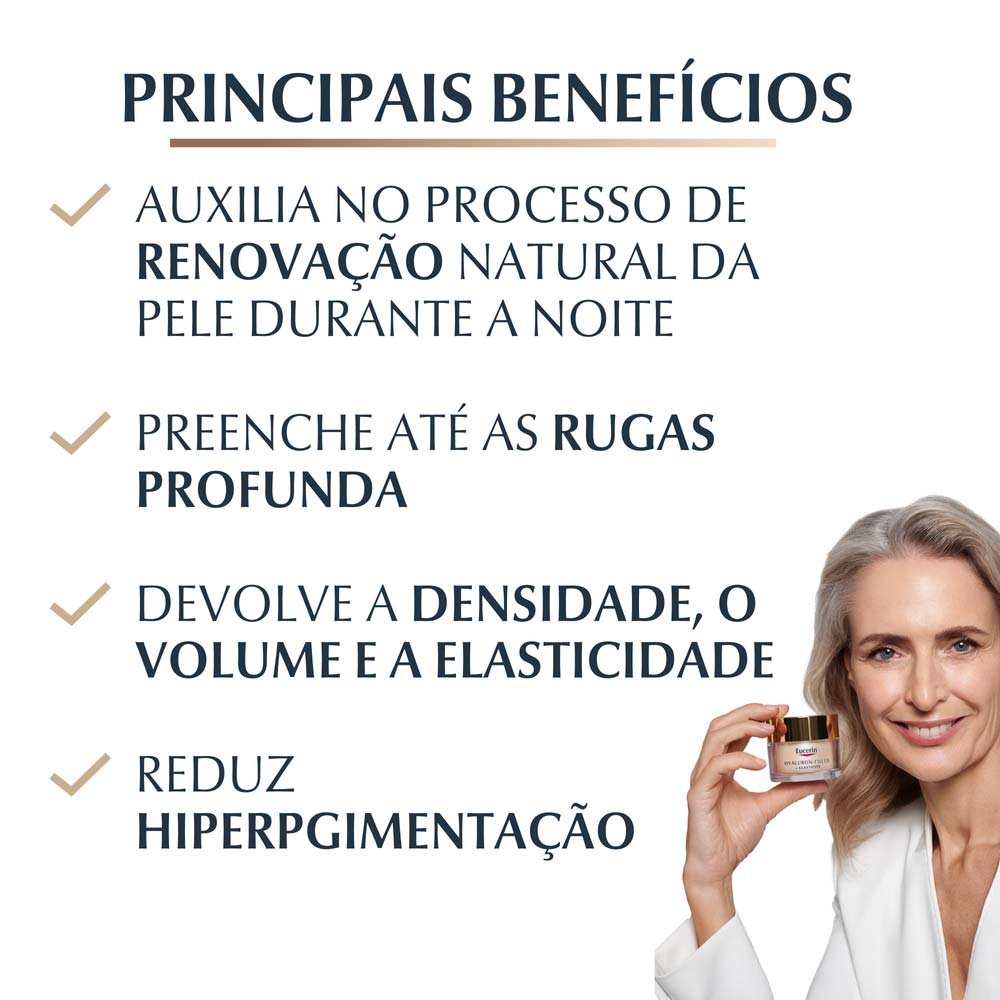 Creme Anti-Rugas Eucerin - Hyaluron-Filler Elasticity Noite 50g 3