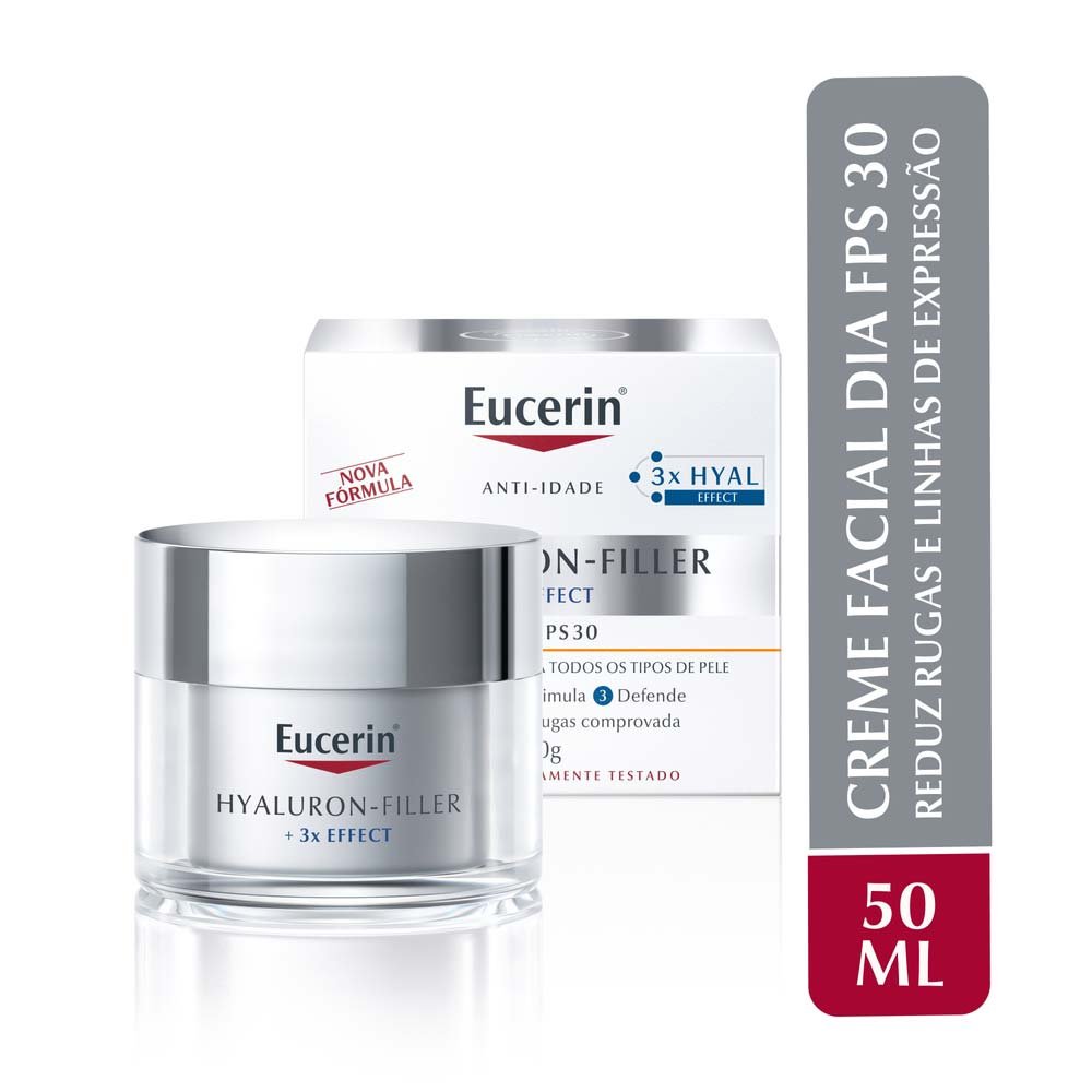 Creme Facial Anti-idade Eucerin Hyaluron-Filler Dia FPS30 50ml 2