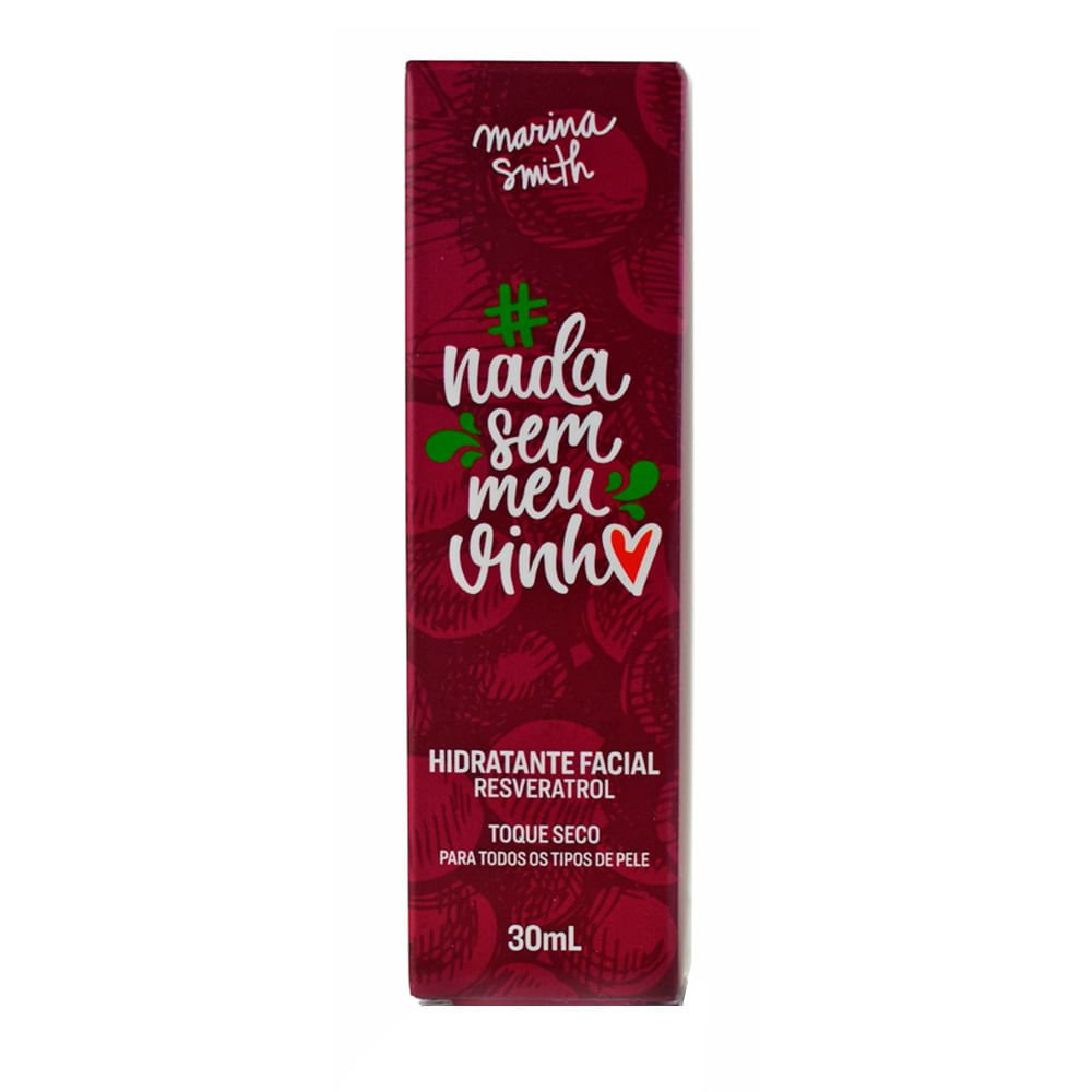 Hidratante Facial Resveratrol Marina Smith – Nada sem meu Vinho 30ml 2