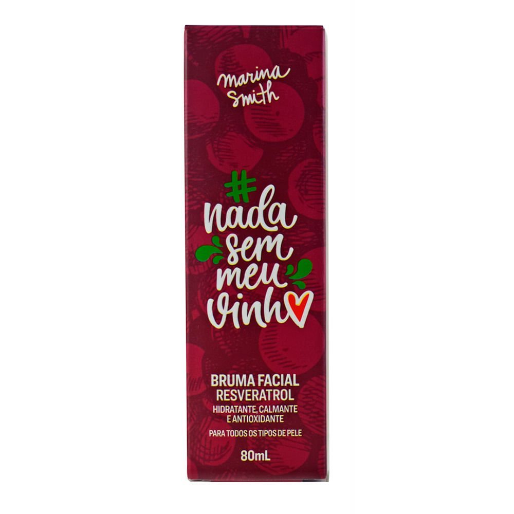 Bruma Facial Resveratrol Marina Smith – Nada sem meu Vinho 80ml 2