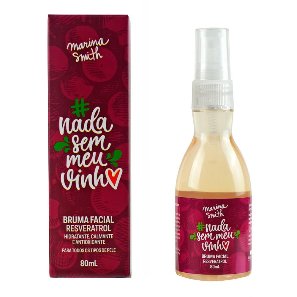 Bruma Facial Resveratrol Marina Smith – Nada sem meu Vinho 80ml 3