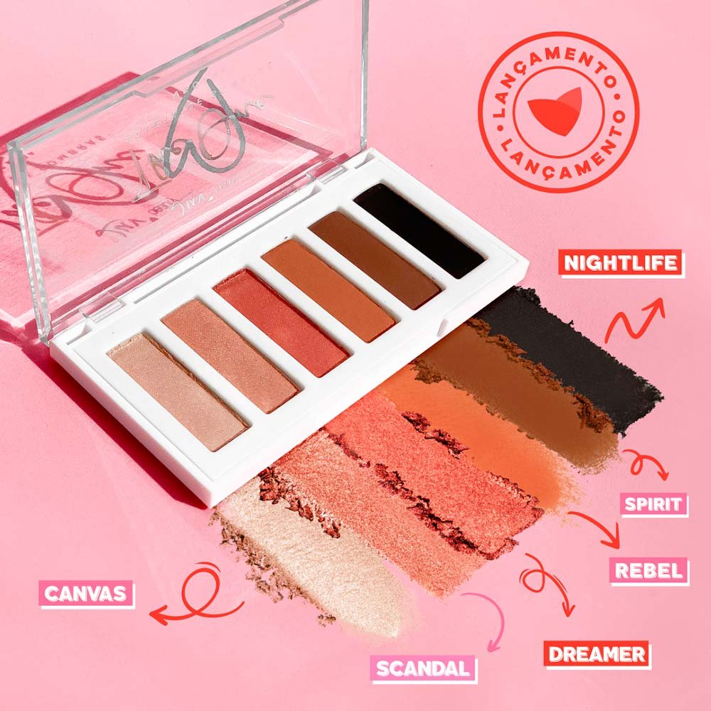Paleta de Sombras Luv Beauty The One Multicores 3