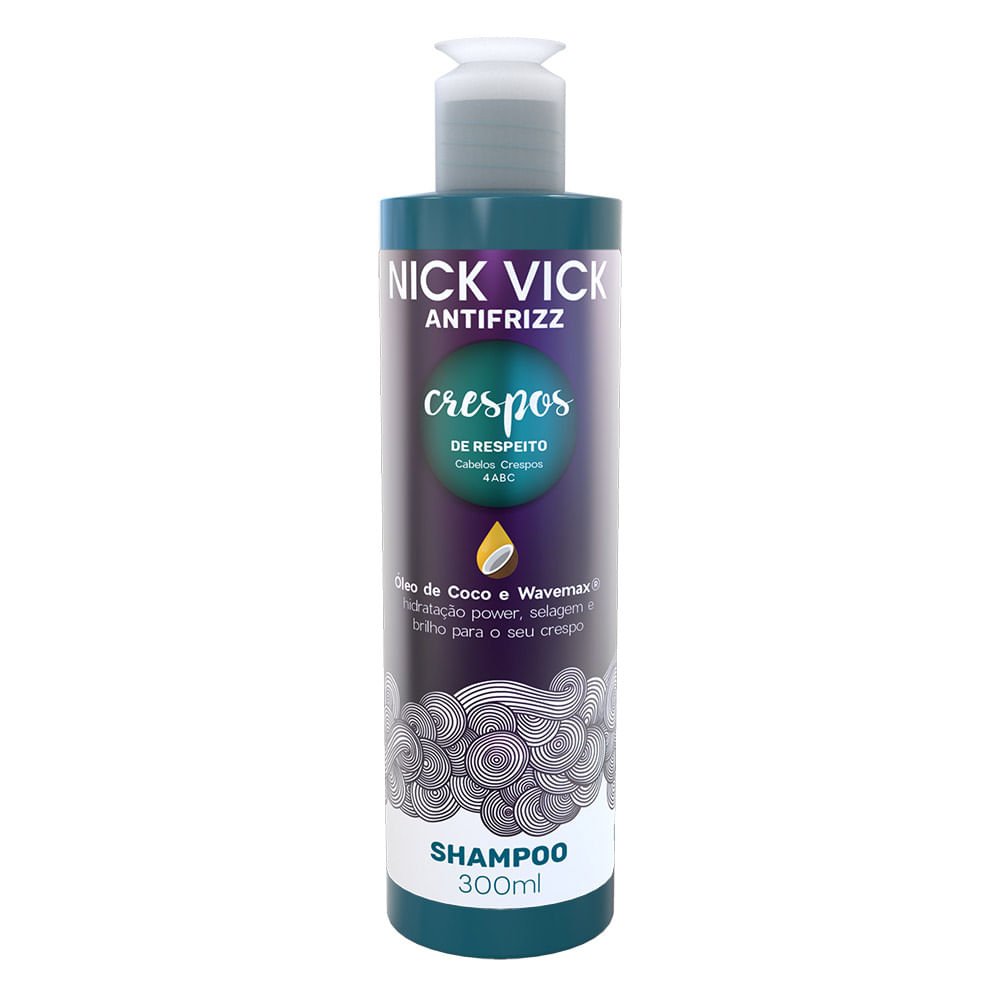 Nick Vick Antifrizz Crespos de Respeito - Shampoo 300ml 1
