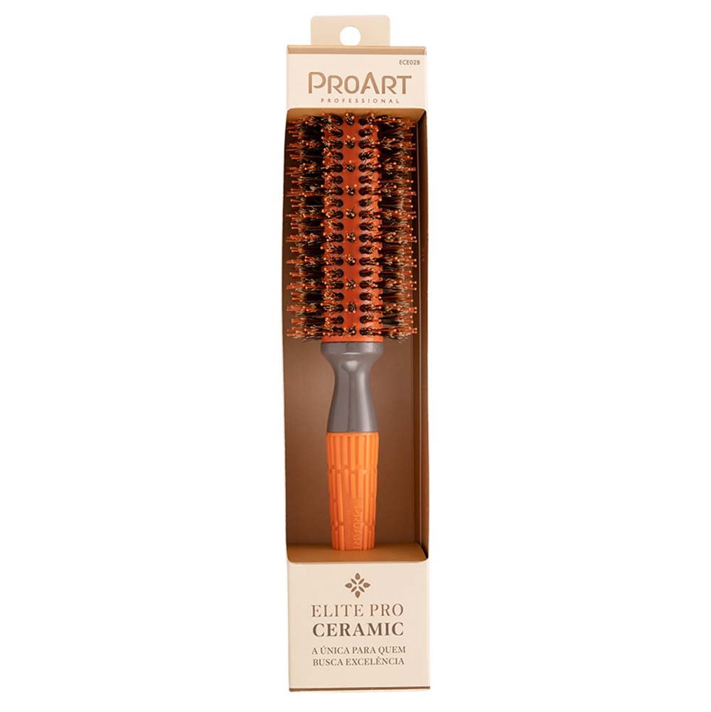 Escova de Cabelo ProArt Profissional Ceramic Elite Pro Amarela 27mm 2