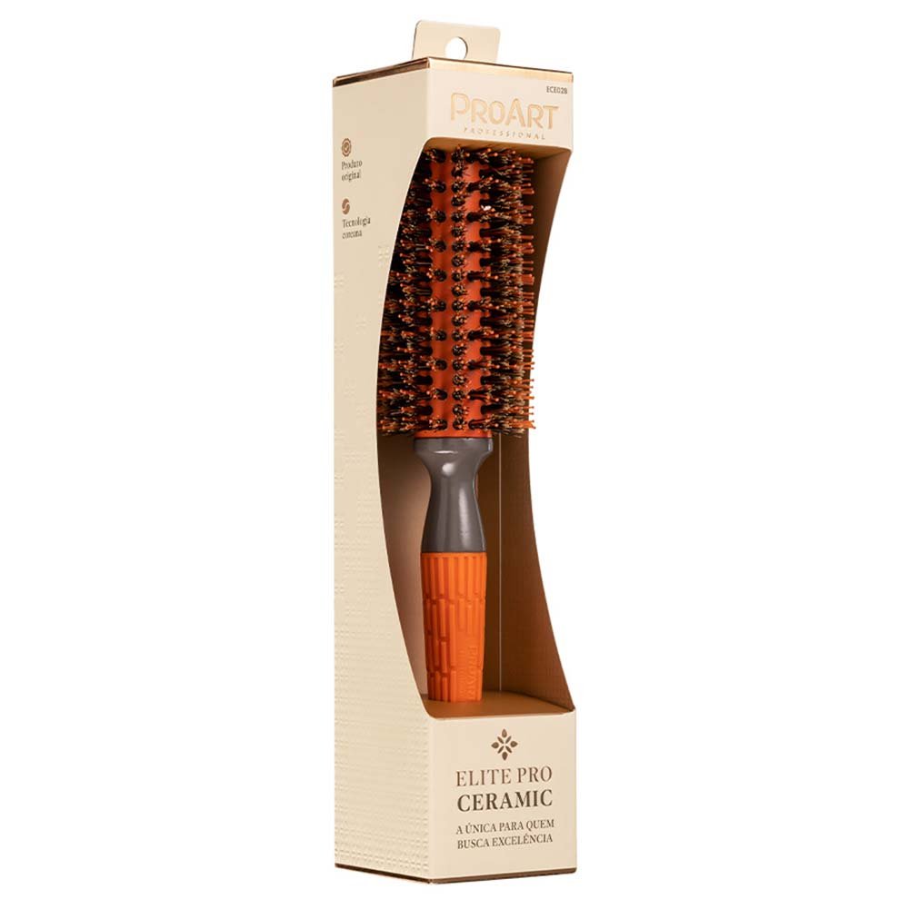 Escova de Cabelo ProArt Profissional Ceramic Elite Pro Amarela 27mm 3