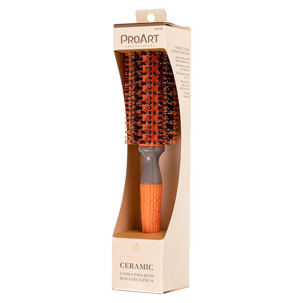 Escova de Cabelo ProArt Profissional Ceramic Elite Pro Amarela 27mm 4