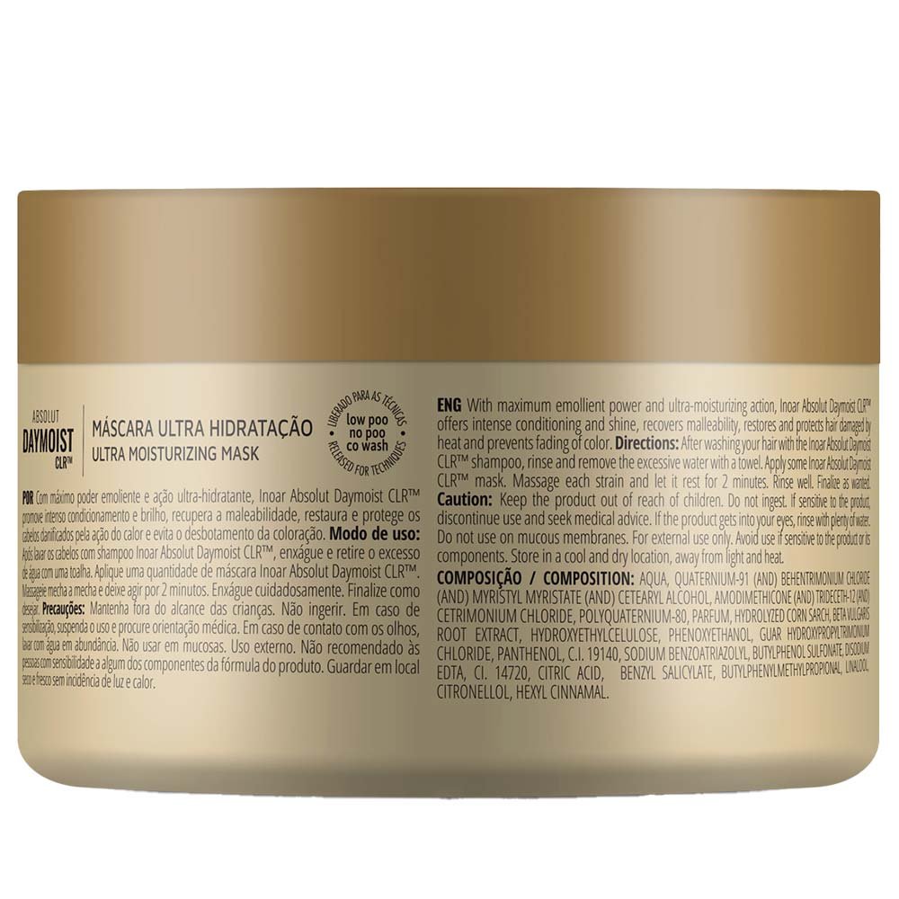Inoar Absolut DayMoist CLR - Máscara de Tratamento 250g 7