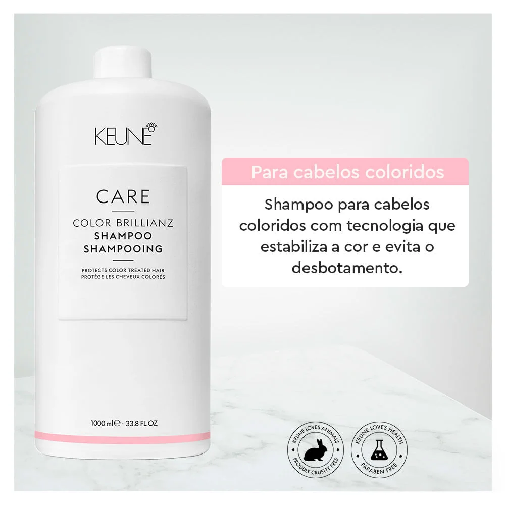 Keune Care Color Brillianz Shampoo Tamanho Professional 1L 2
