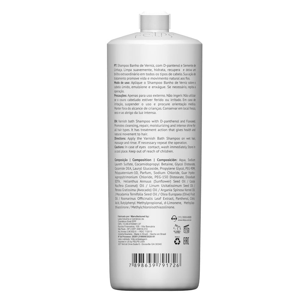 Felps Banho de Verniz – Condicionador Hidratante 1L 2