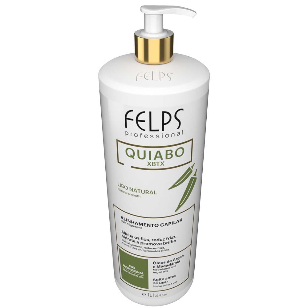 Felps Quiabo XBTX Okra - Máscara Antifrizz 1L 3