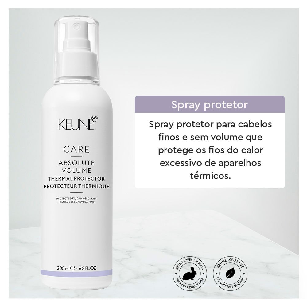 Keune Care Thermal Protector Absolute Volume Protetor Térmico 200ml 2
