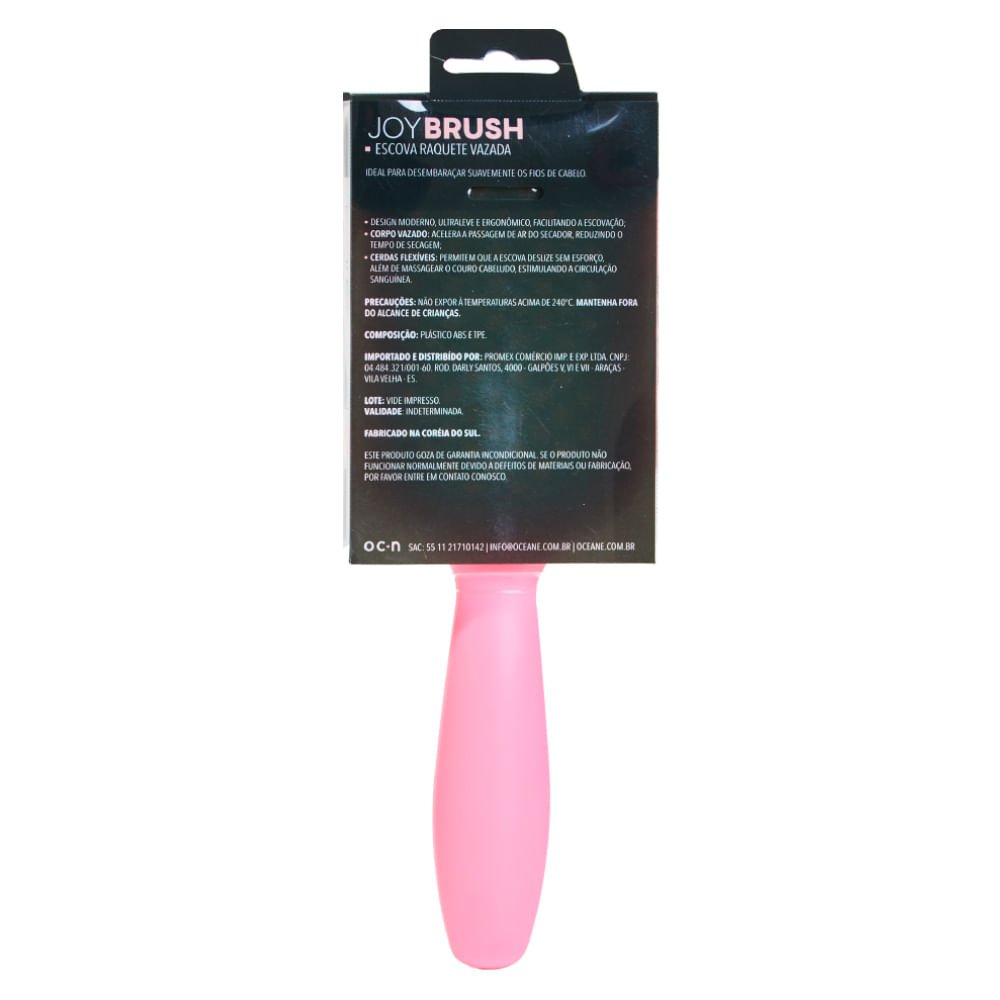 Escova de Cabelo Océane - Joy Brush Rosa ÚNICO 4