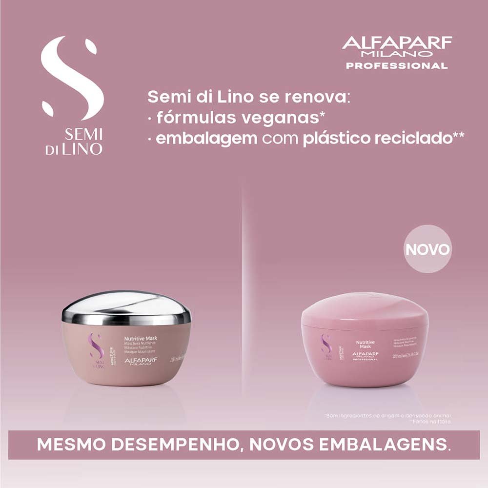 Alfaparf Milano Semi Di Lino Moisture Nutritive – Máscara Capilar 200ml 5