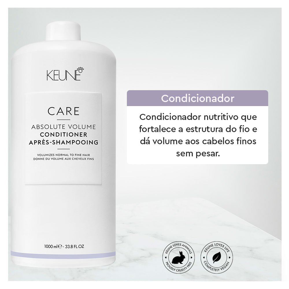 Keune Care Absolute Volume Condicionador Tamanho Professional 1L 2