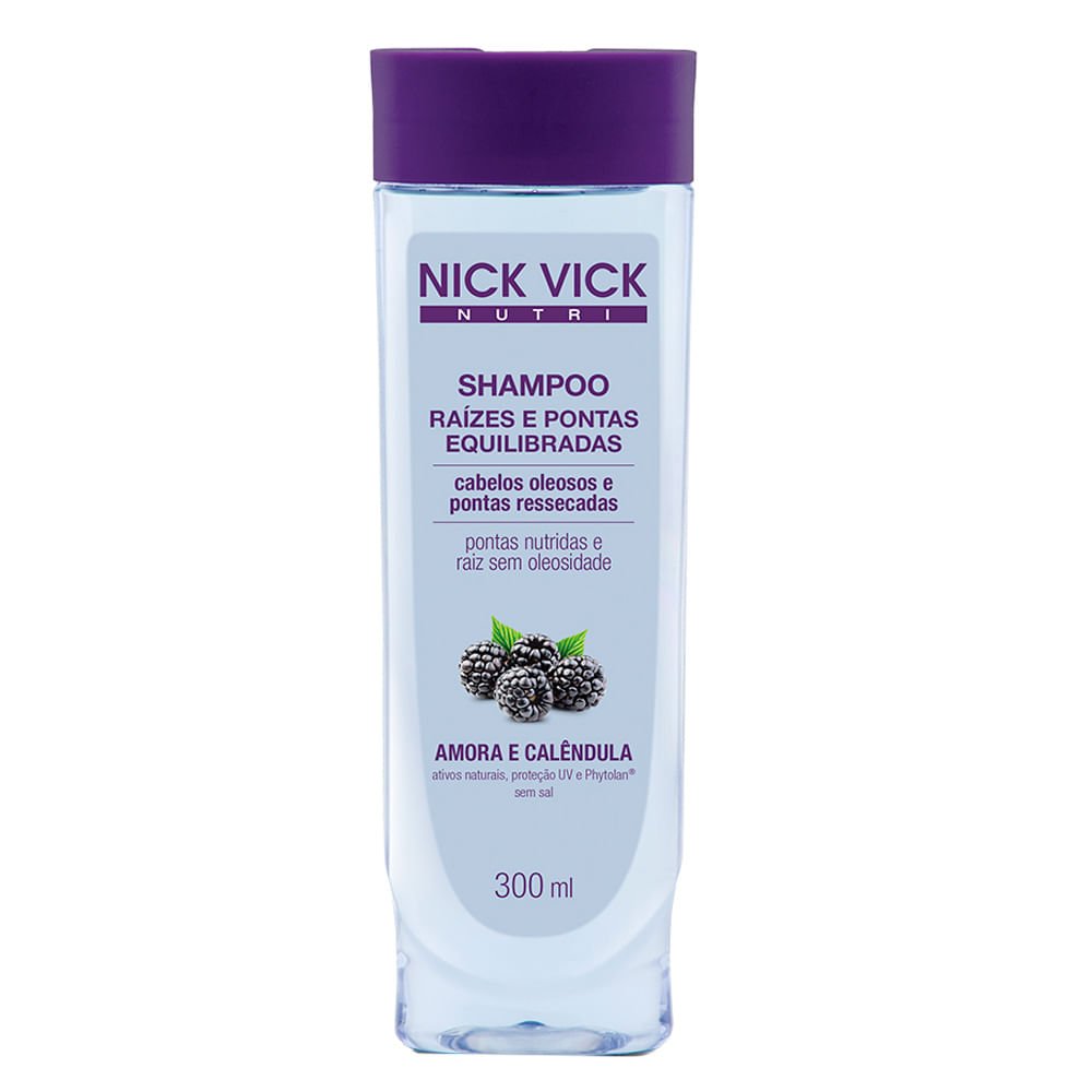 Nick & Vick Nutri-Hair Raízes e Pontas Equilibradas - Shampoo 300ml 1
