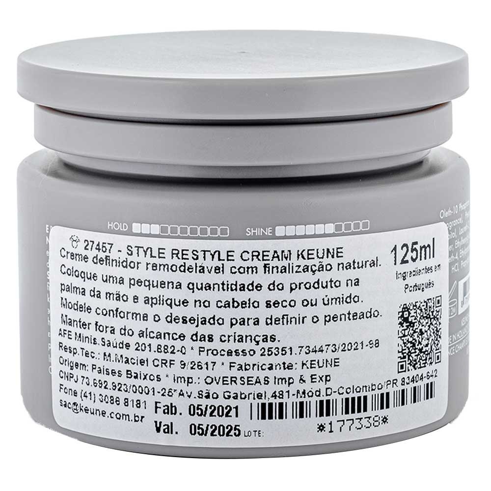 Creme Modelador Capilar Keune Style Restyle Cream 125ml 2