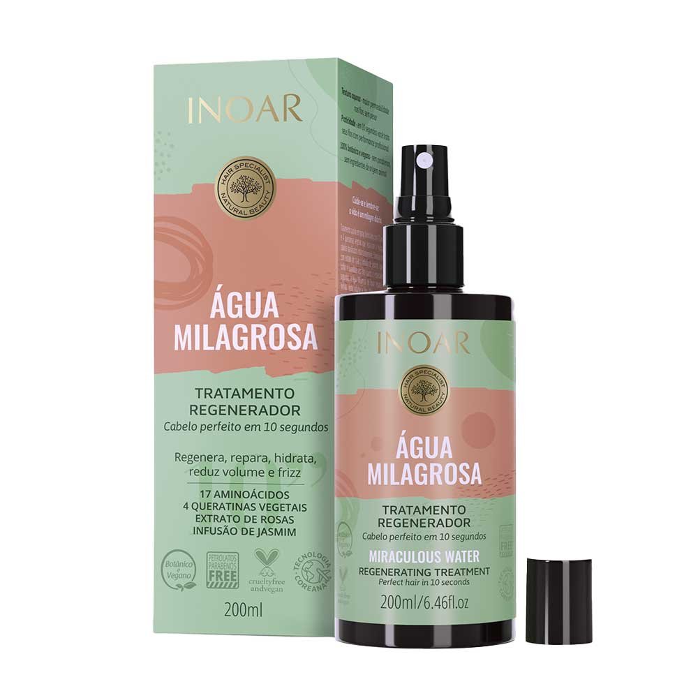 Spray Regenerador Inoar Agua Milagrosa 200ml 4