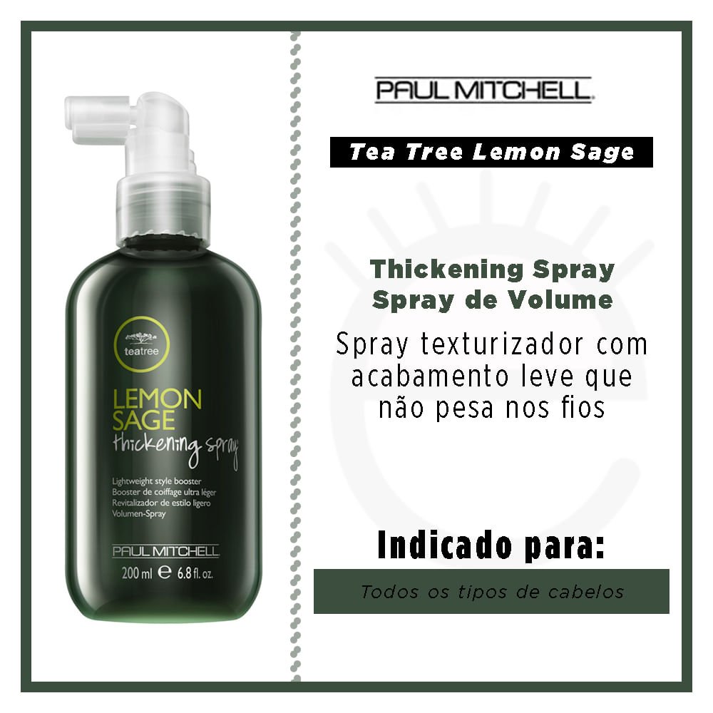 Paul Mitchell Tea Tree Lemon Sage Tick Spray - Spray de Volume 200ml 2