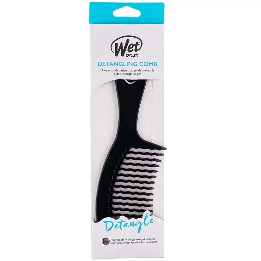 Pente De Cabelo Wetbrush Detangling Comb Preto ÚNICO 4