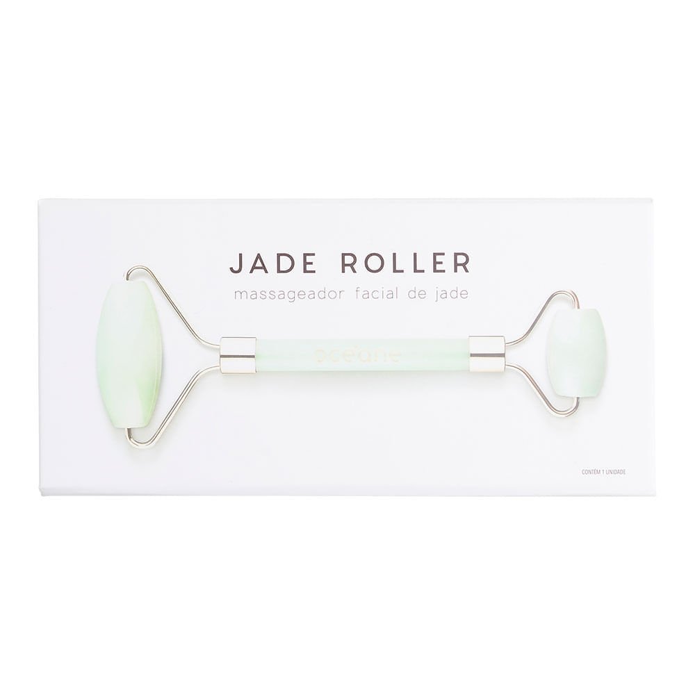 Massageador Facial Océane Jade Roller ÚNICO 4