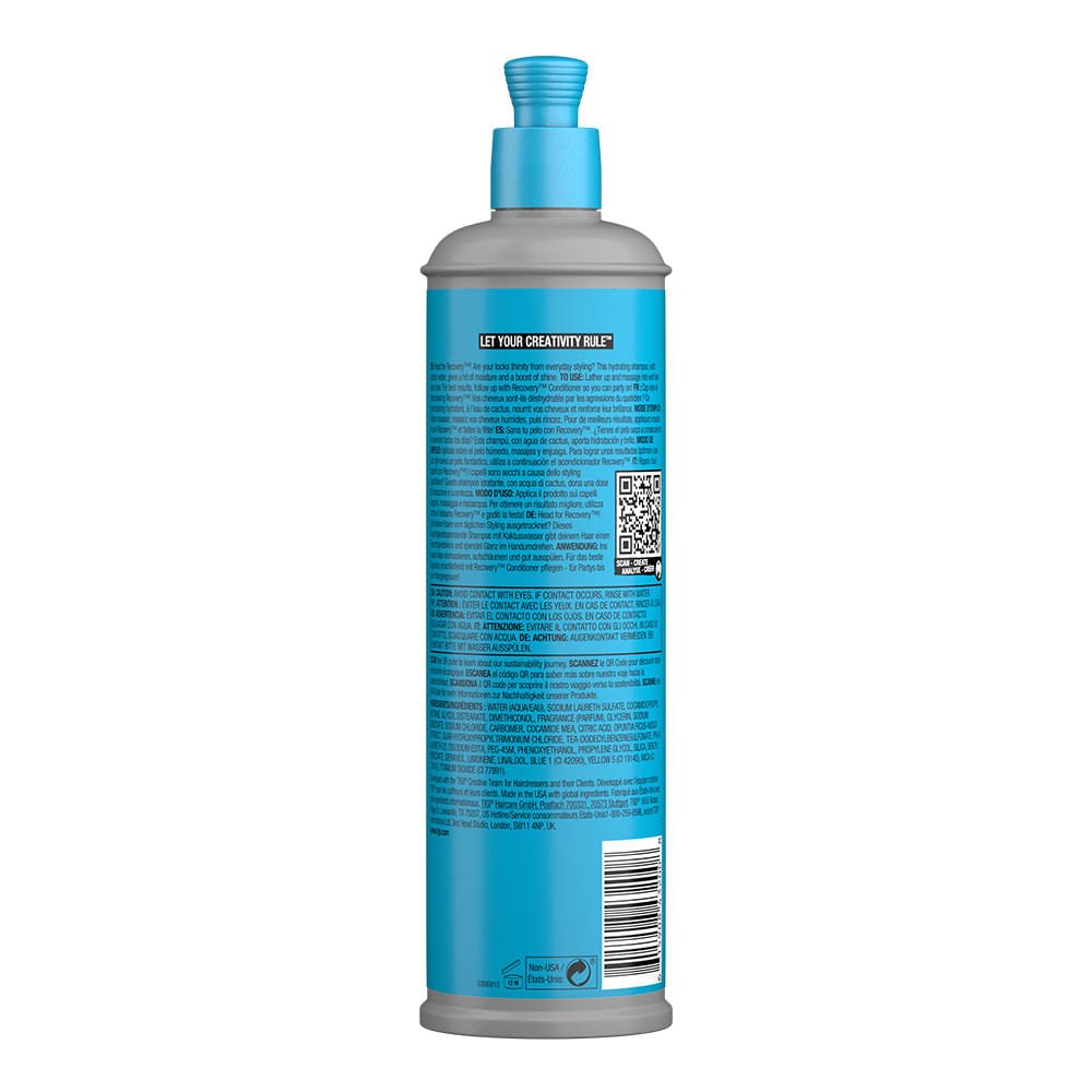 Bed Head Tigi Recovery Shampoo 400ml 2