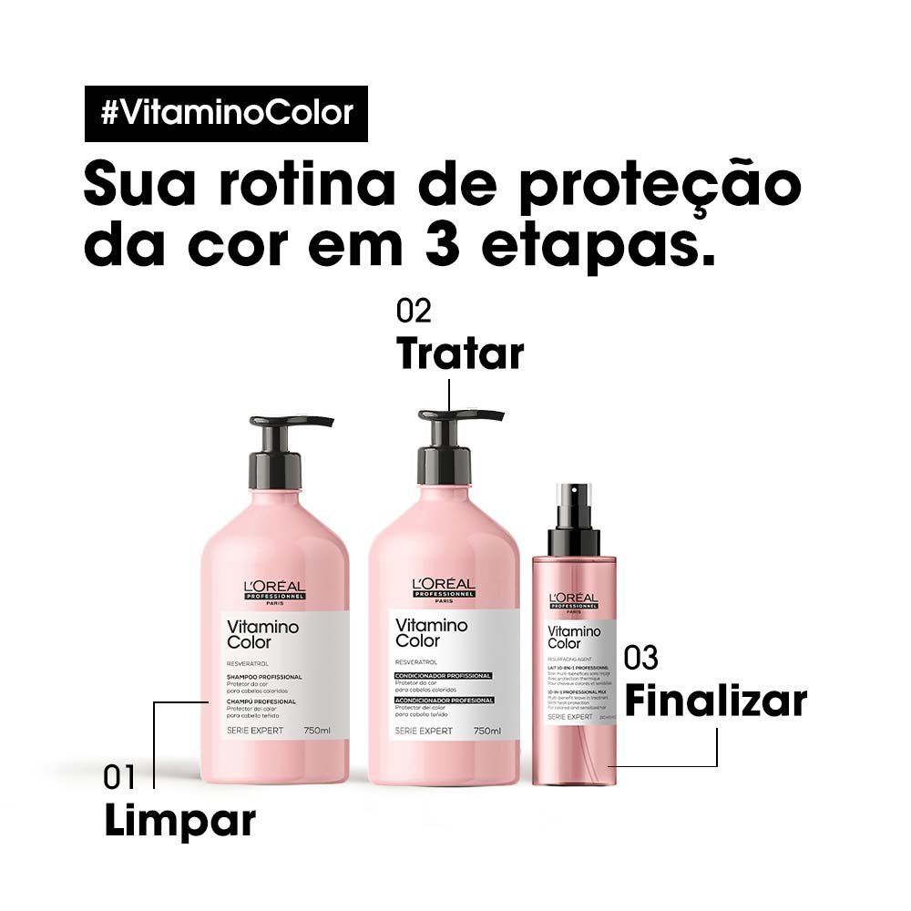 L’Oréal Professionnel Vitamino Color Condicionador para Cabelos Coloridos 750ml 4