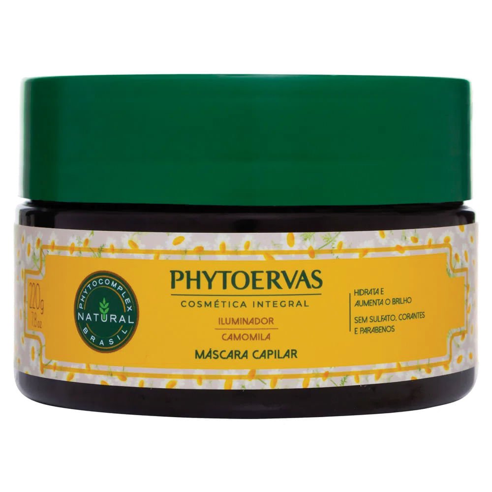 Phytoervas Iluminador Camomila – Máscara Capilar 220g 1