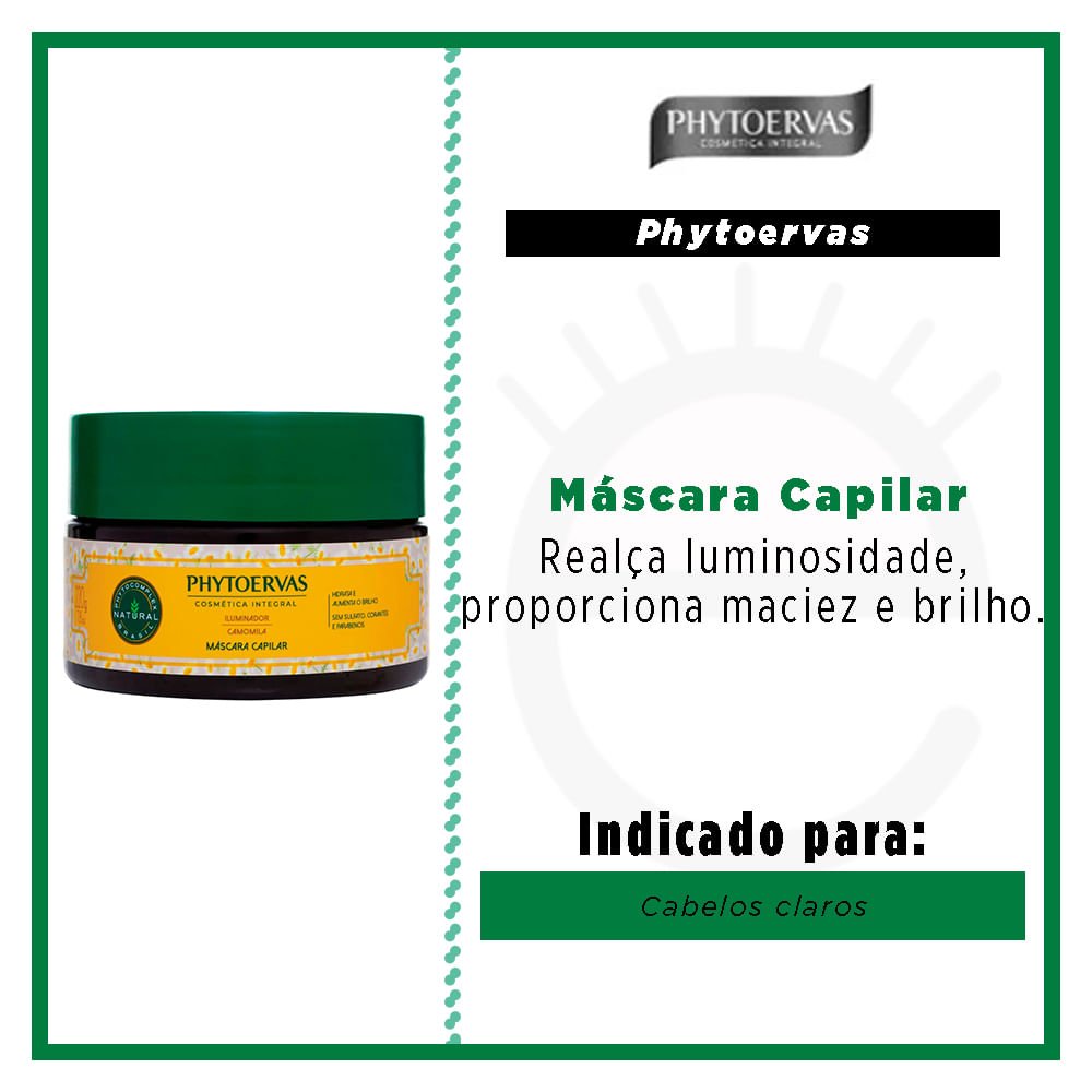 Phytoervas Iluminador Camomila – Máscara Capilar 220g 2