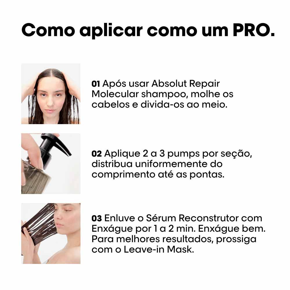 L'Oréal Professionnel Absolut Repair Molecular Sérum com Enxágue 250ml 8