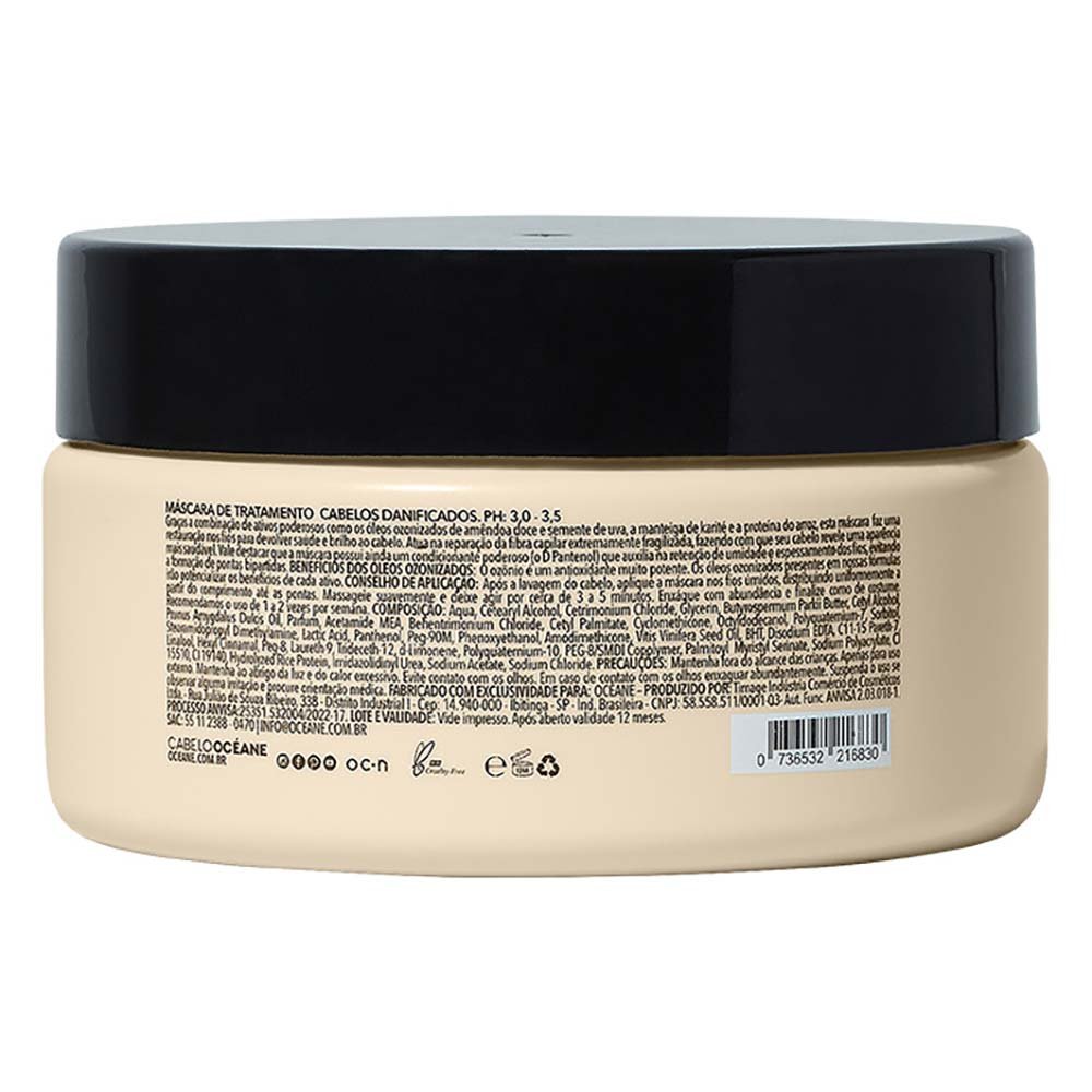Océane Máscara Para Cabelos Quimicamente Tratados 200ml 3