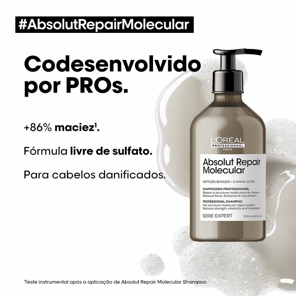 L'Oreal Professionnel Absolut Repair Molecular Shampoo 500ml 7