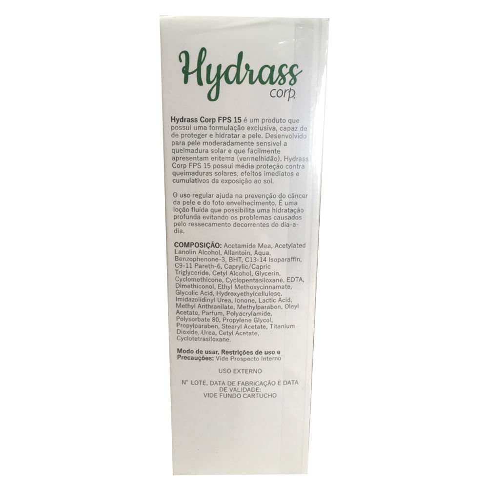 Hydrass Corp Fps 15 Natupele - Hidratante Corporal 245g 2