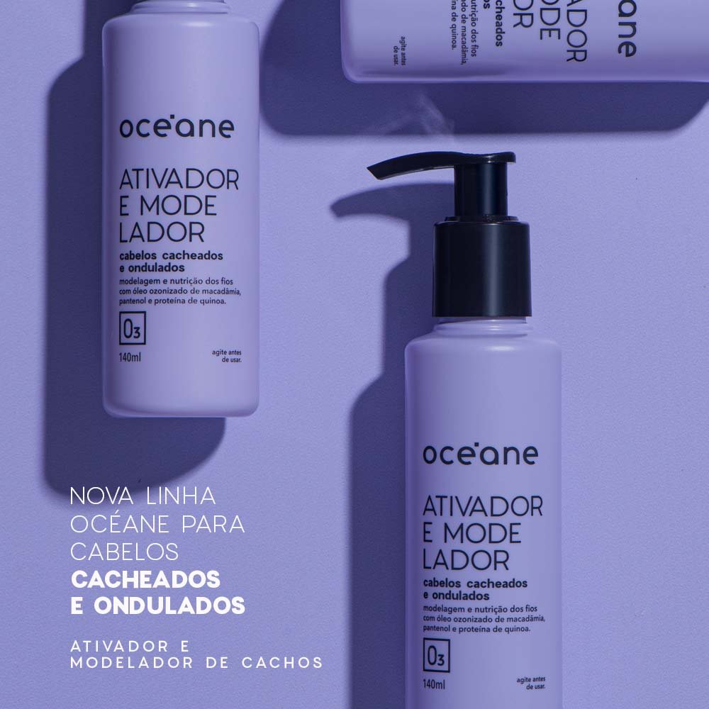 Ativador e Modelador Océane para Cabelos Cacheados 140ml 2