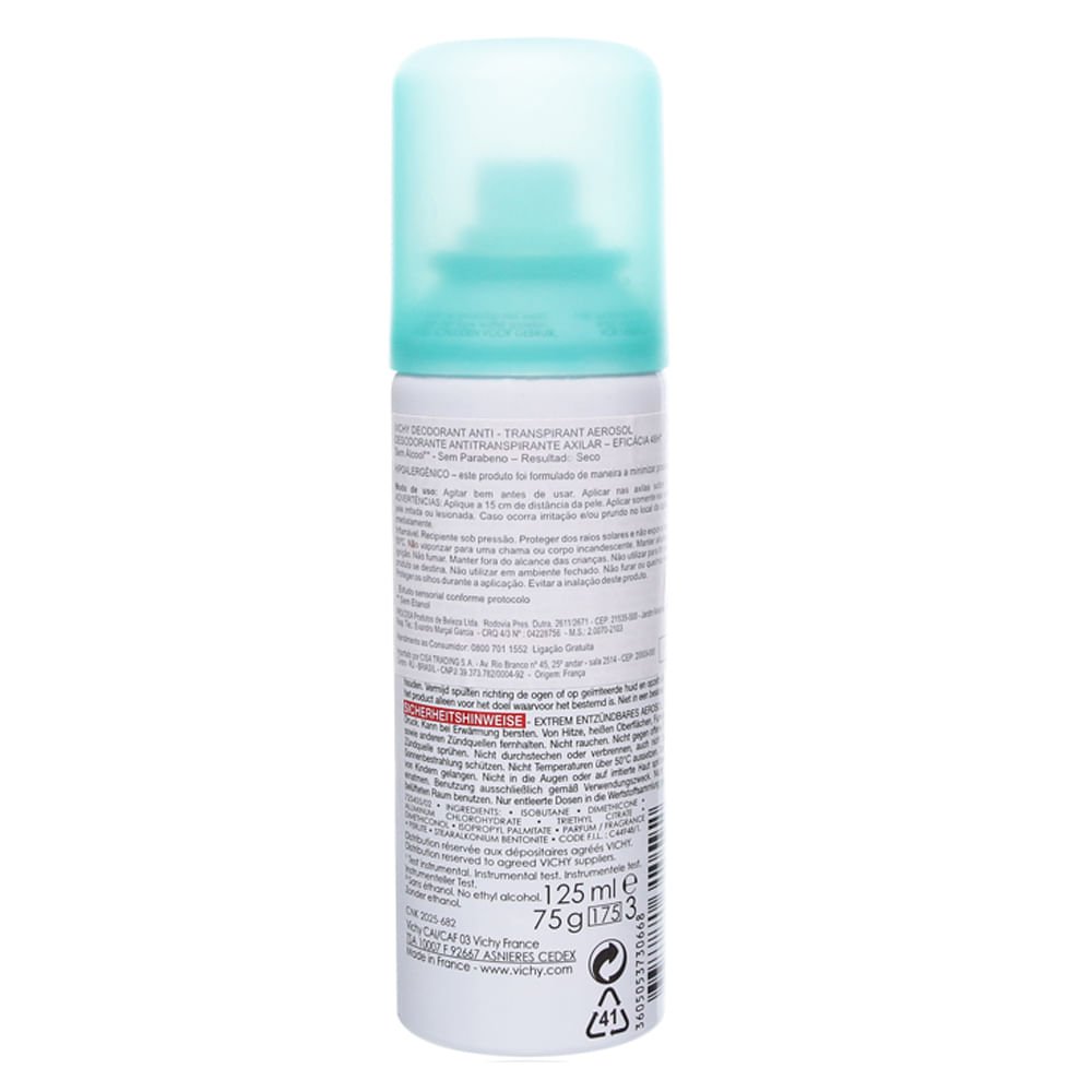 Desodorante Antitranspirante 48h Vichy - Desodorante 125ml 3