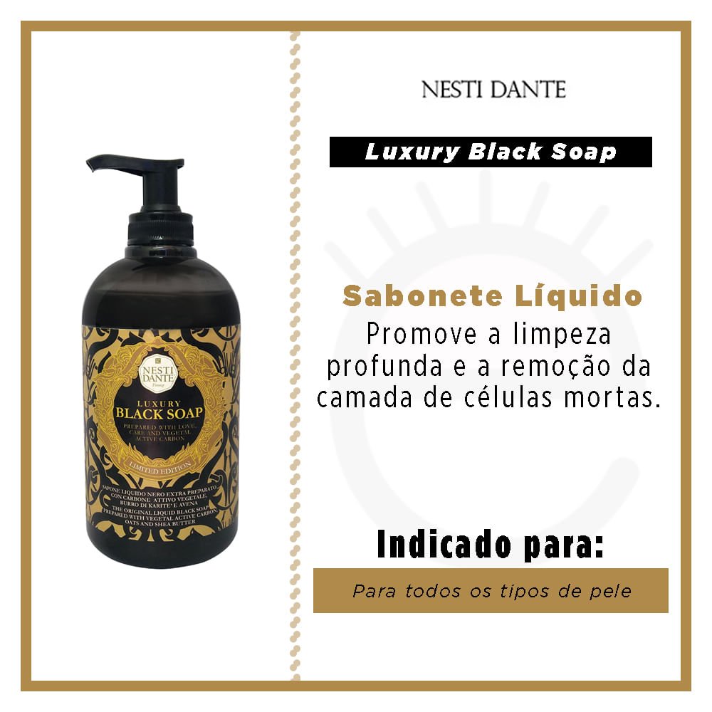 Sabonete Líquido Nesti Dante - Luxury Black 500ml 2