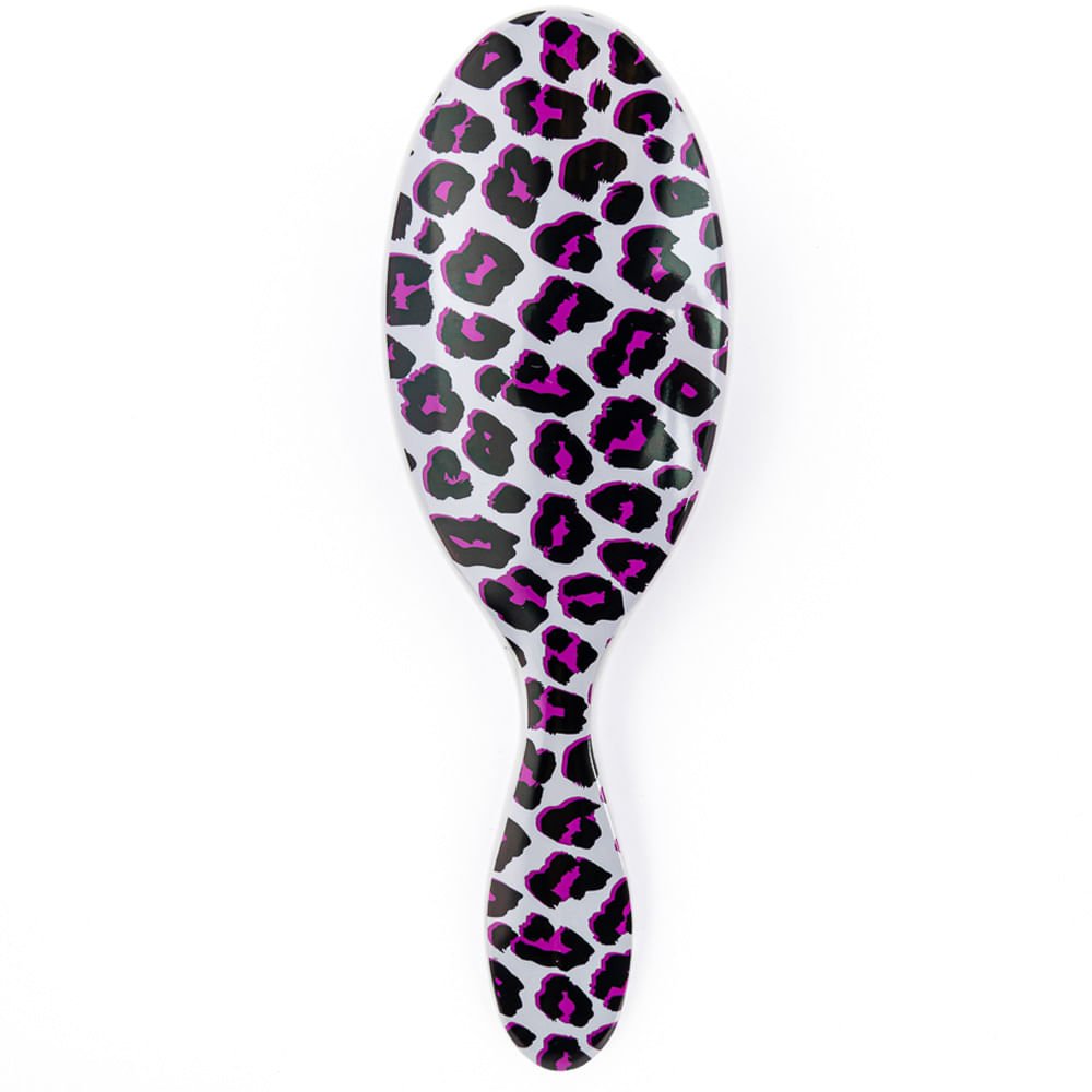 Escova De Cabelo Wetbrush Original Detangler Safari Leopardo Rosa 5