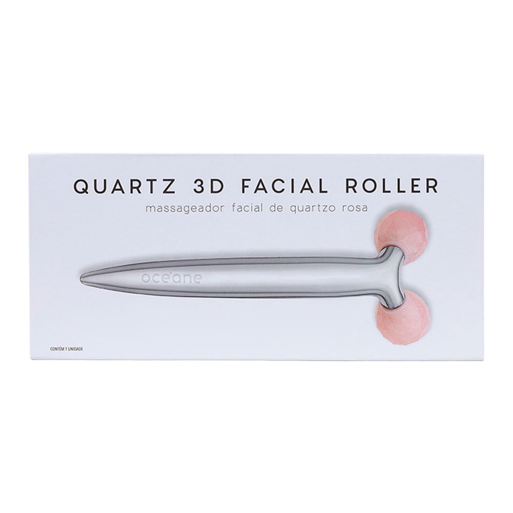 Massageador Facial de Quartzo Océane - Quartz 3D Facial Roller ÚNICO 4