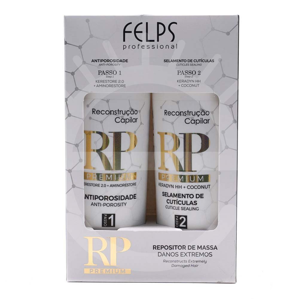 Felps Color Reconstrução Premium Kit Antiporosidade + Selamento de Cutículas