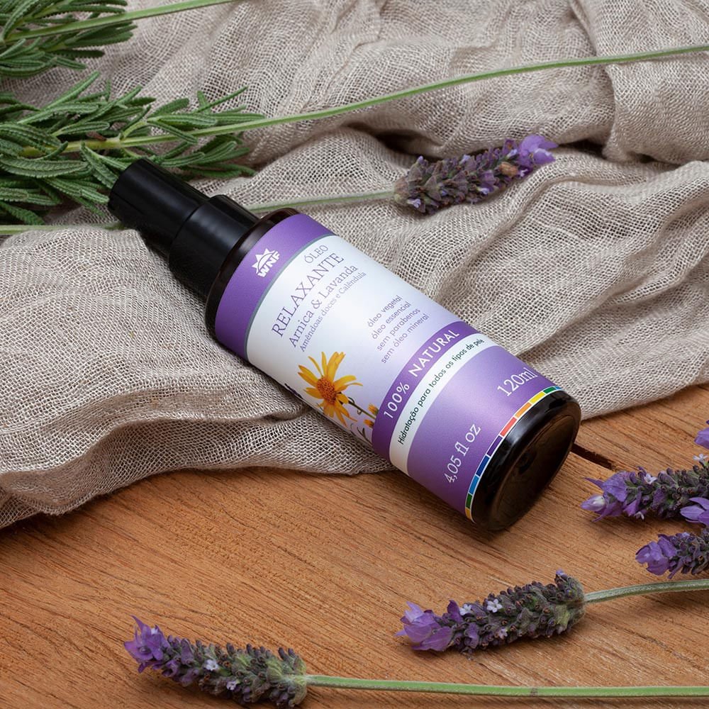 Óleo de Massagem Relaxante WNF Arnica e Lavanda 120ml 2